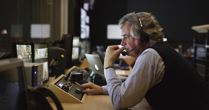 Professor David Clarke in the Science of Learning Research Classroom. IMAGE by Marcel Aucar