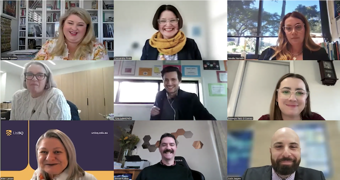 teachers on a zoom screen