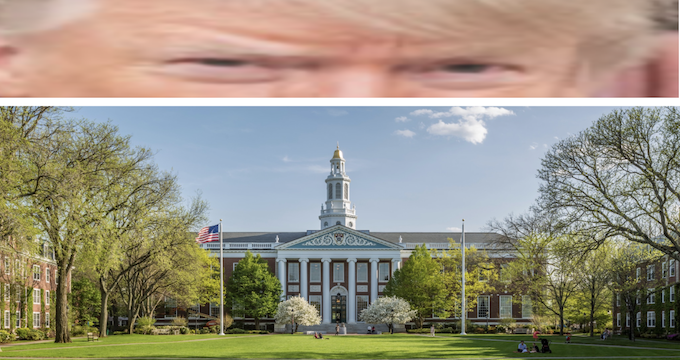 Harvard amd Trump